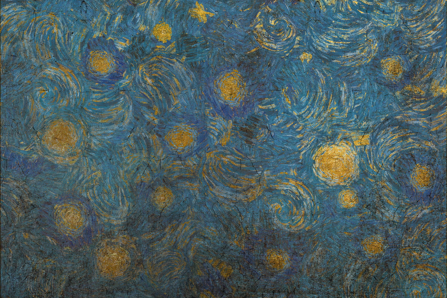Wandbild Vincent - Blue