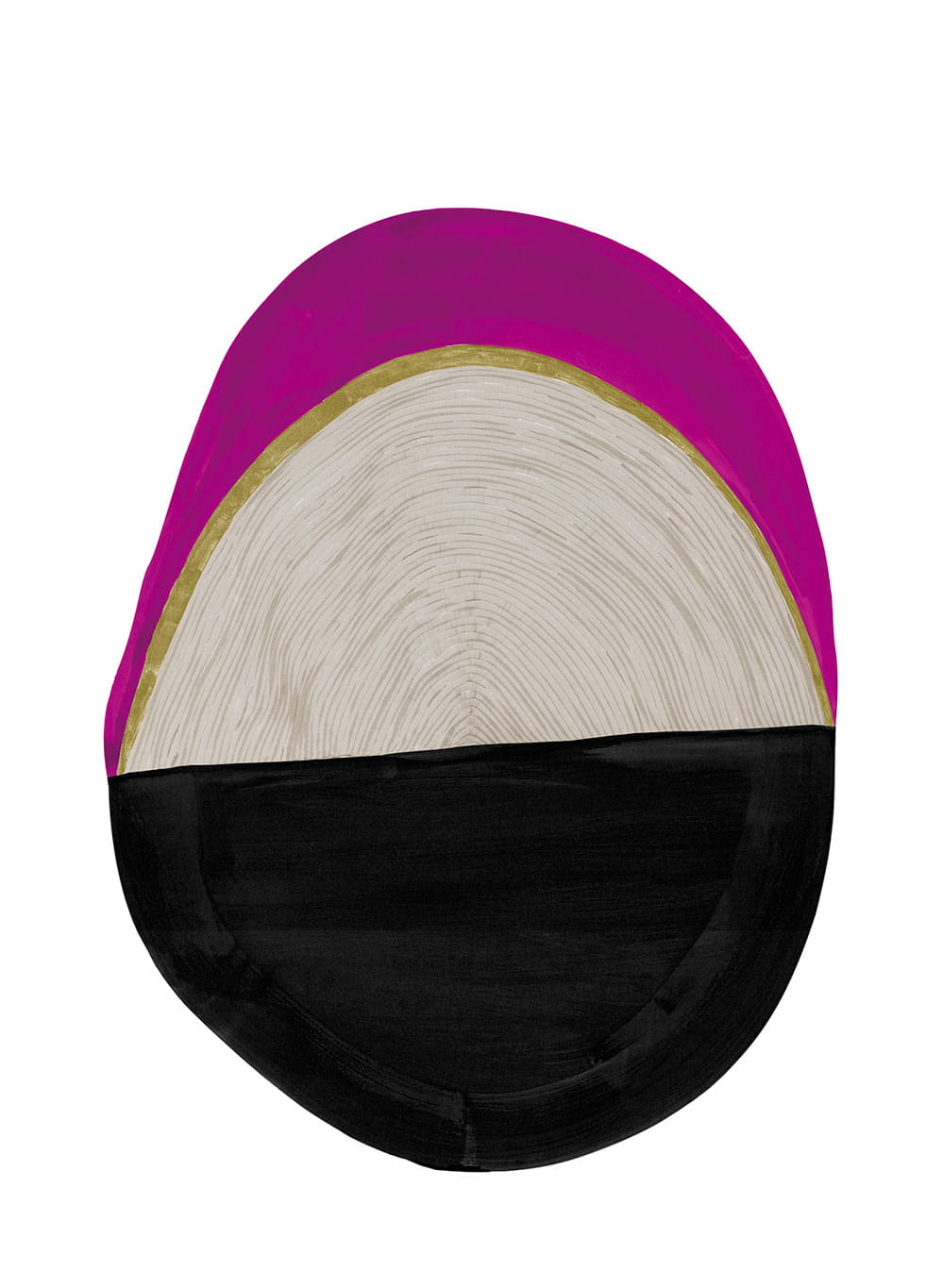 Wandbild Totem - Fuschia