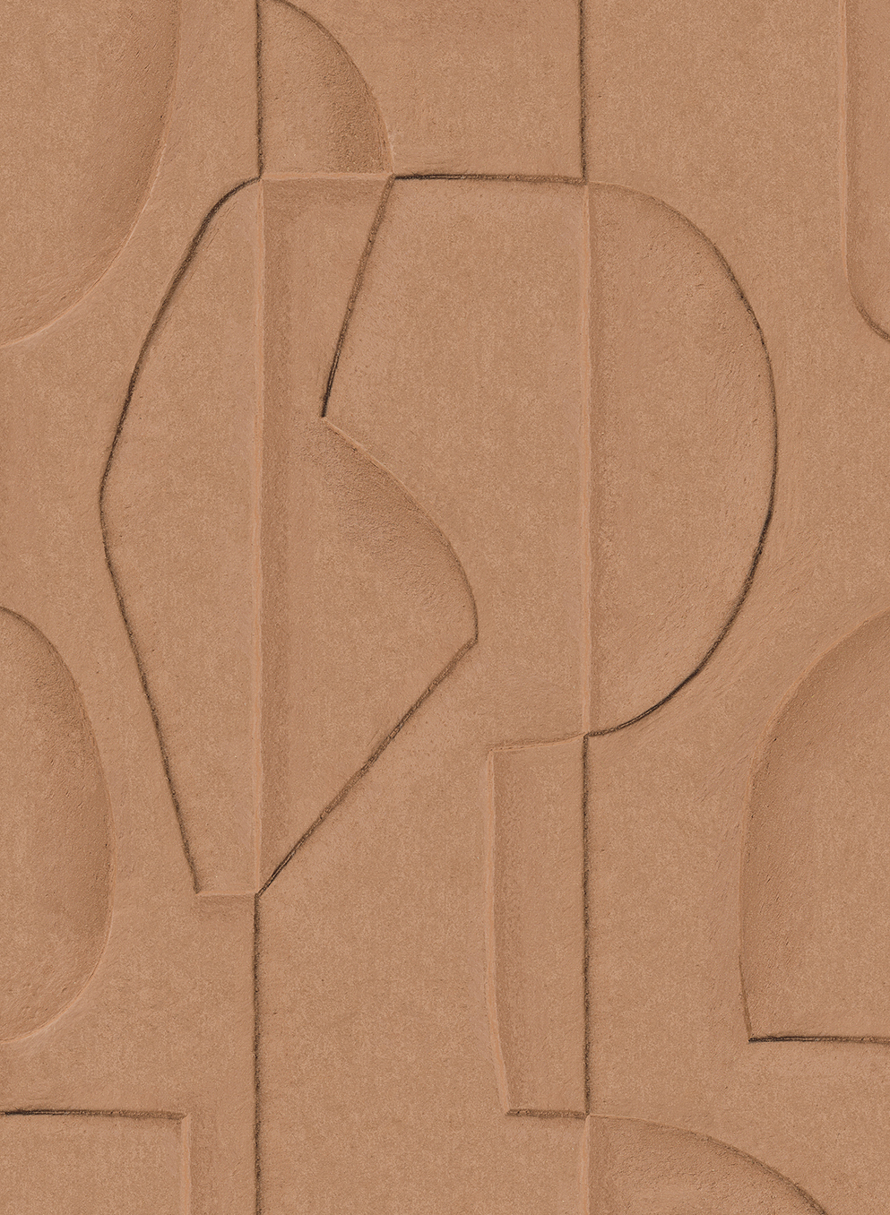 Wandbild Sculpted Clay - Terra