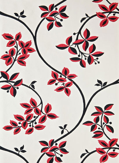 Tapete Ringwold - White Tie/ Rectory Red/ Off-Black