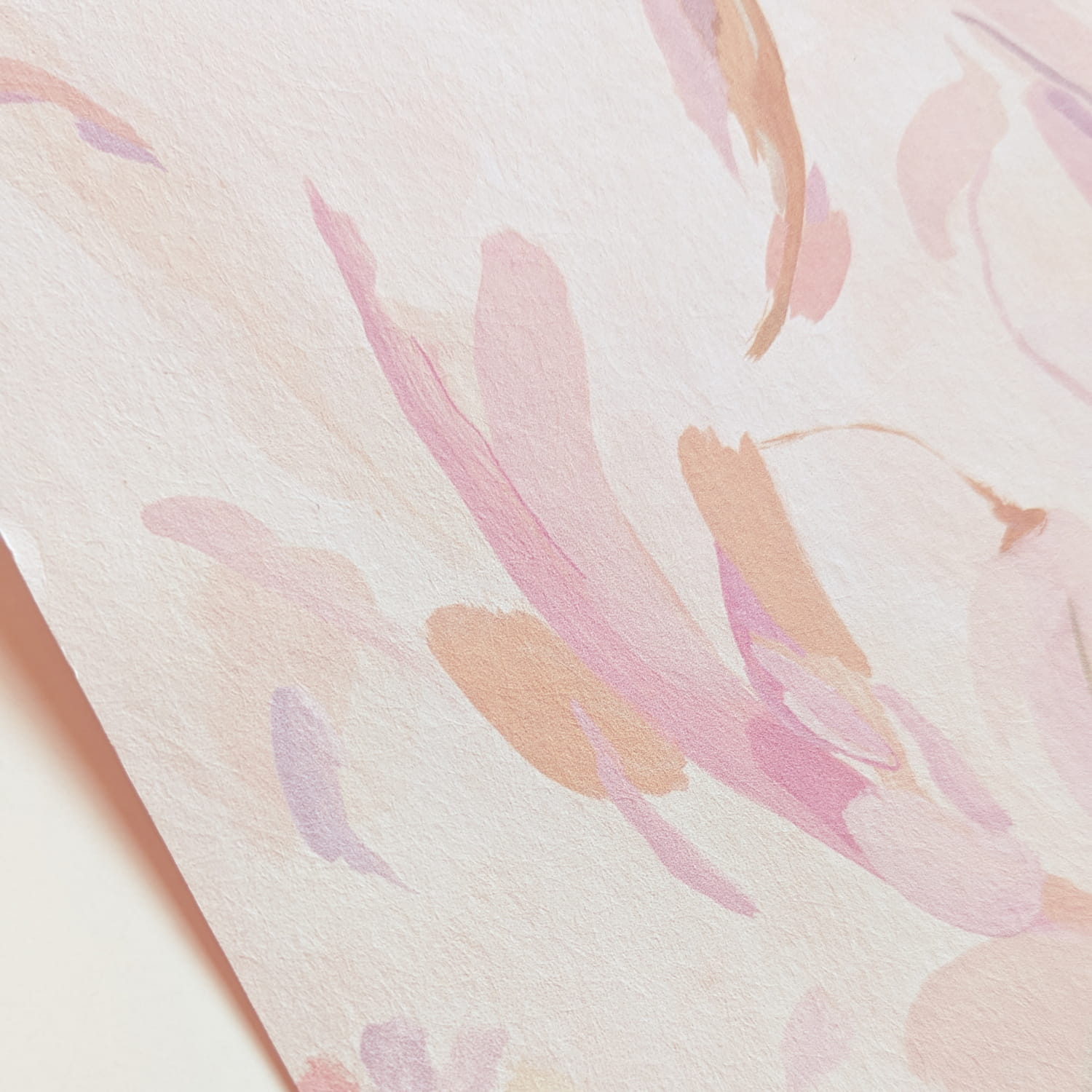 Tapete Abstract Blooms - Pink