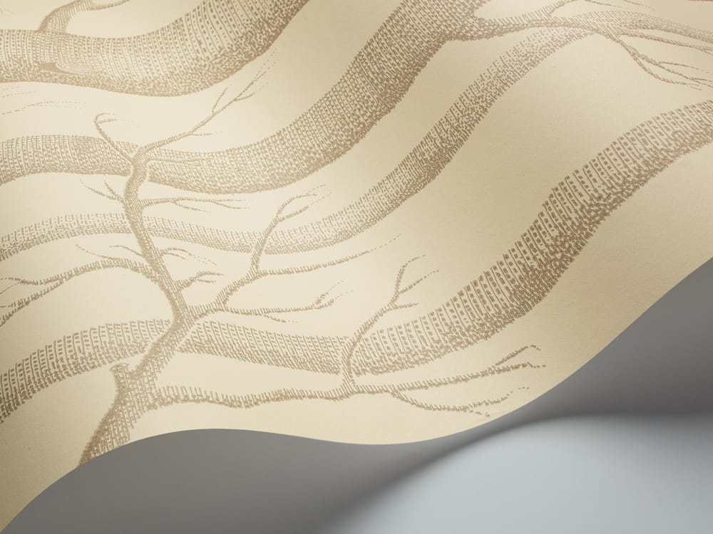 Tapete Woods - Linen on Cream