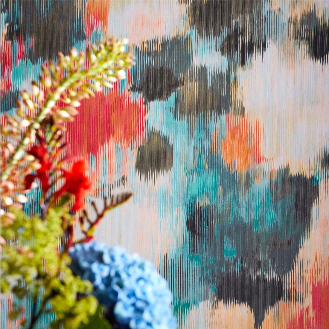 Tapete Exuberance - Coral/ Turquoise