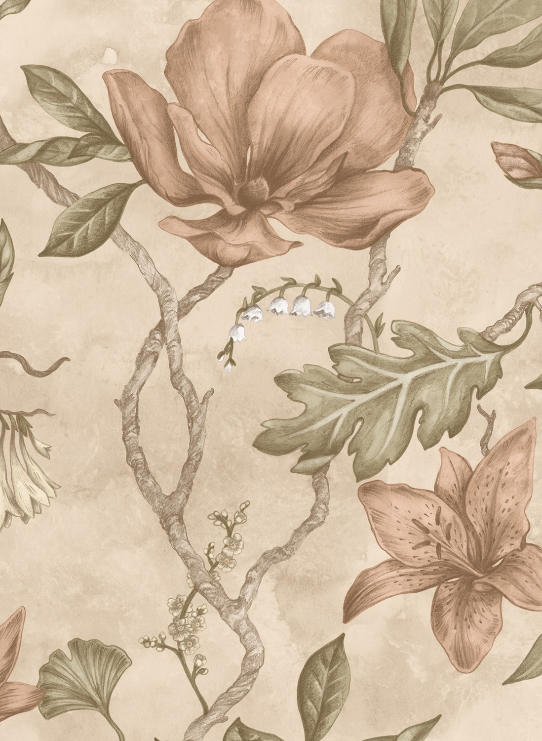 Wallpaper Linda - Blush