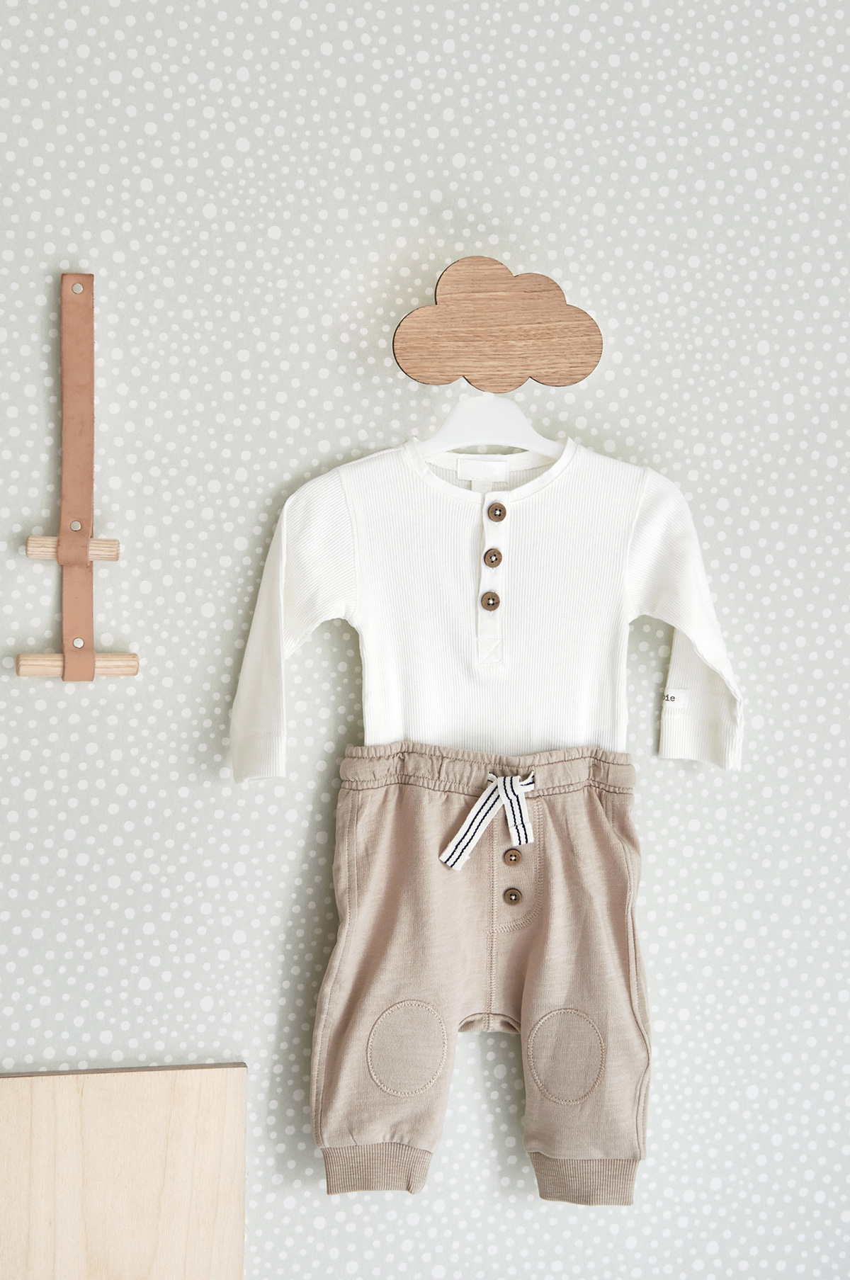 Tapete Dots - Lovely Grey/ Cream White