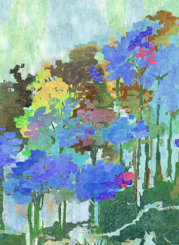 Wandbild Funes - Multicolor Panel 4