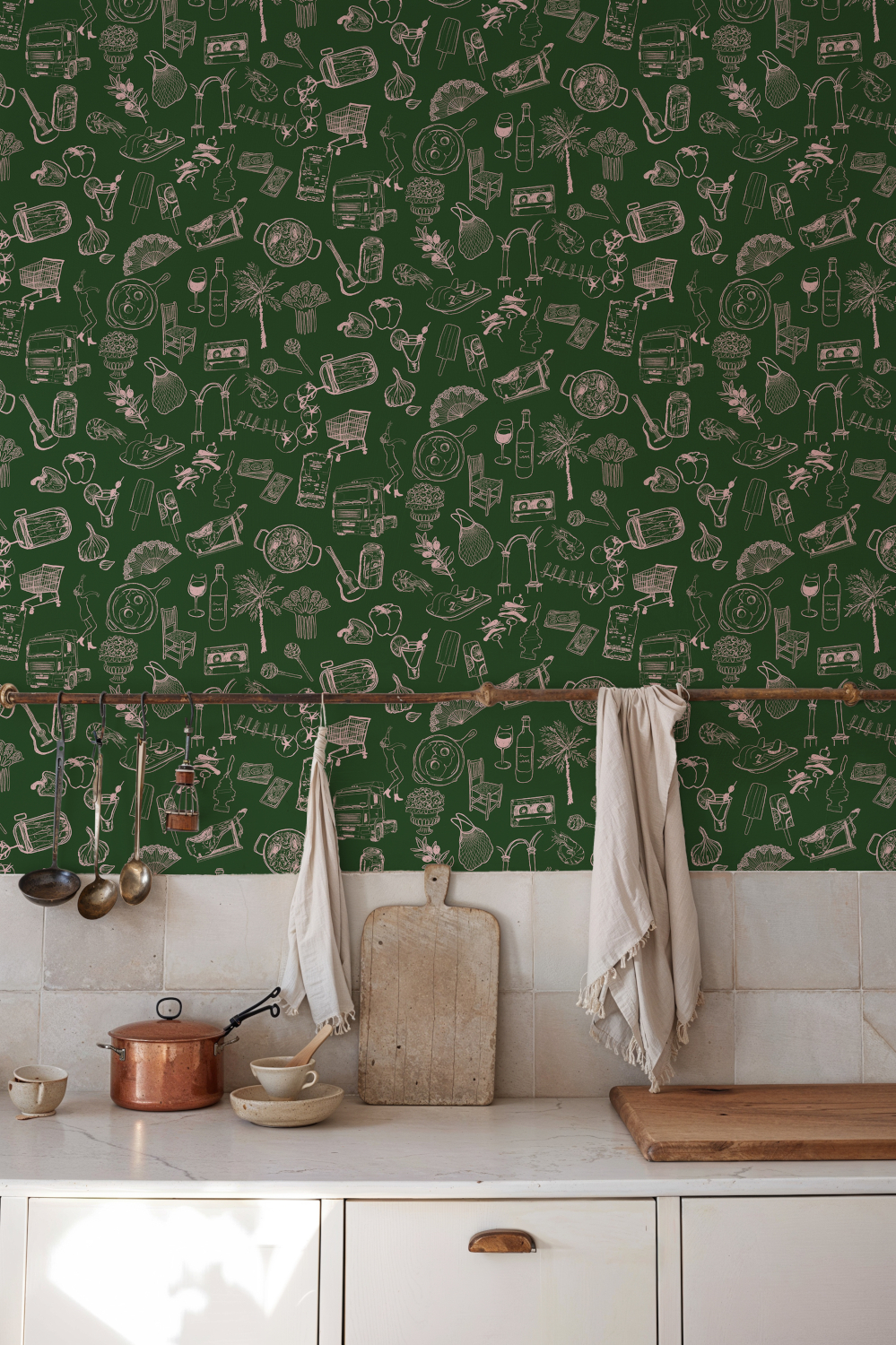 Tapete Souvenirs - green