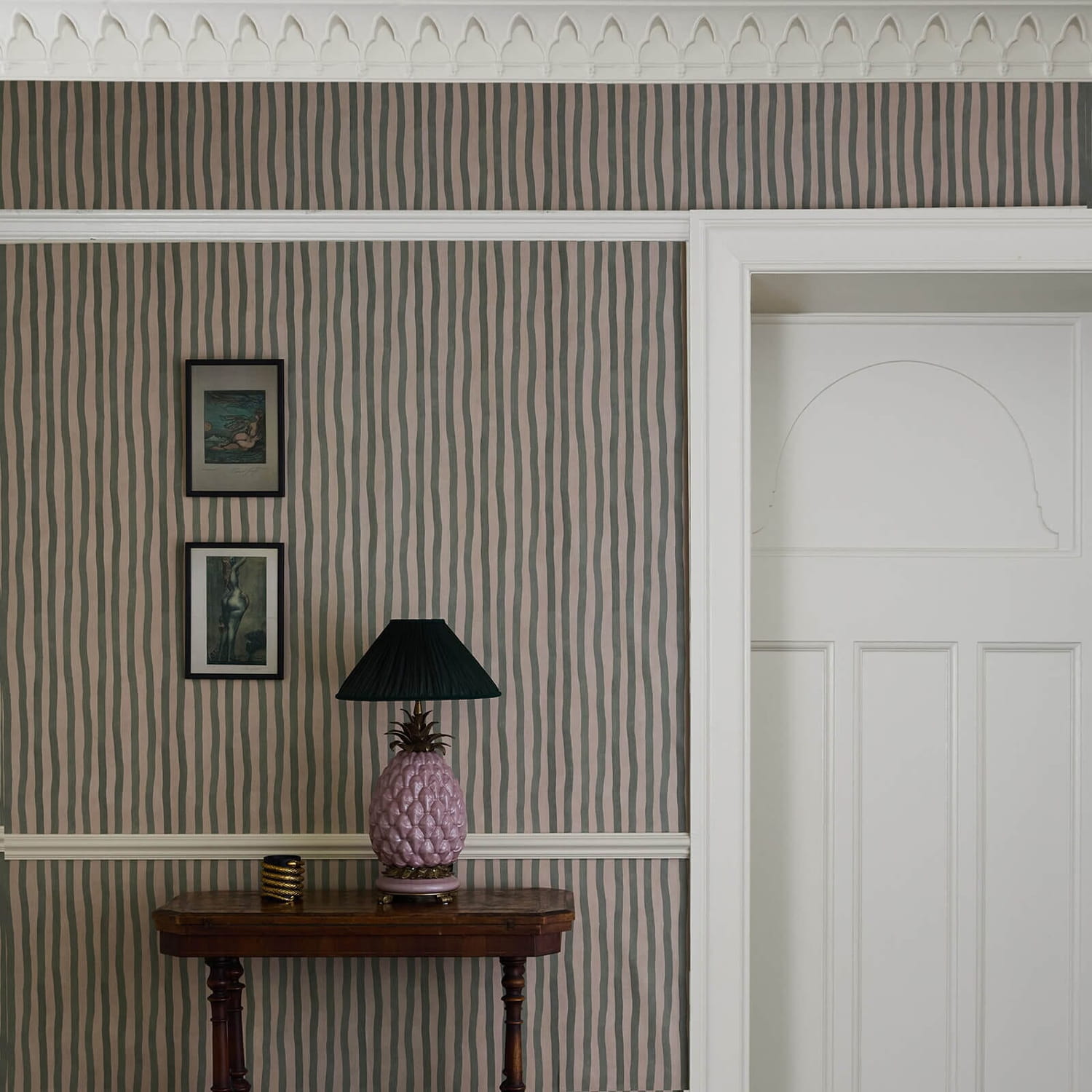 Papier peint Artists Stripe - Cocoa