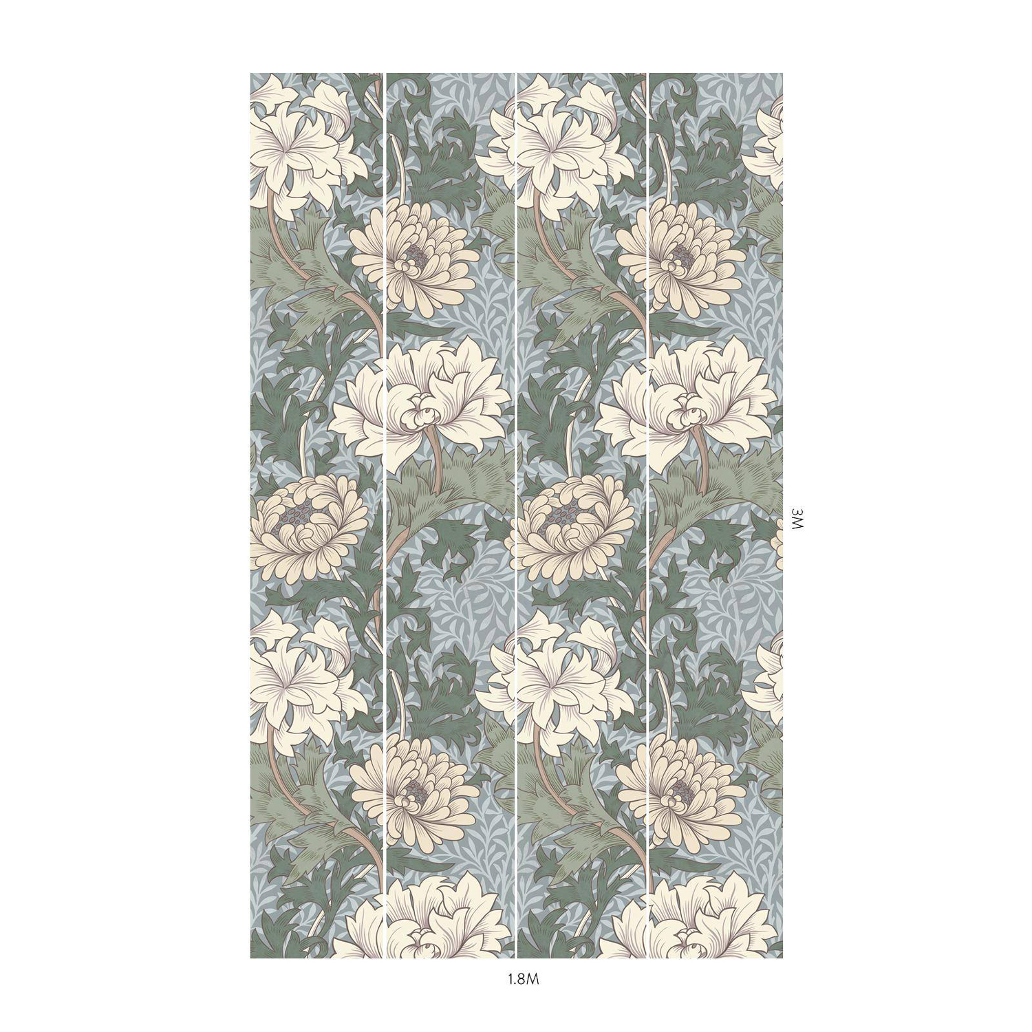 Tapete Chrysanthemum Magna - Byzantine