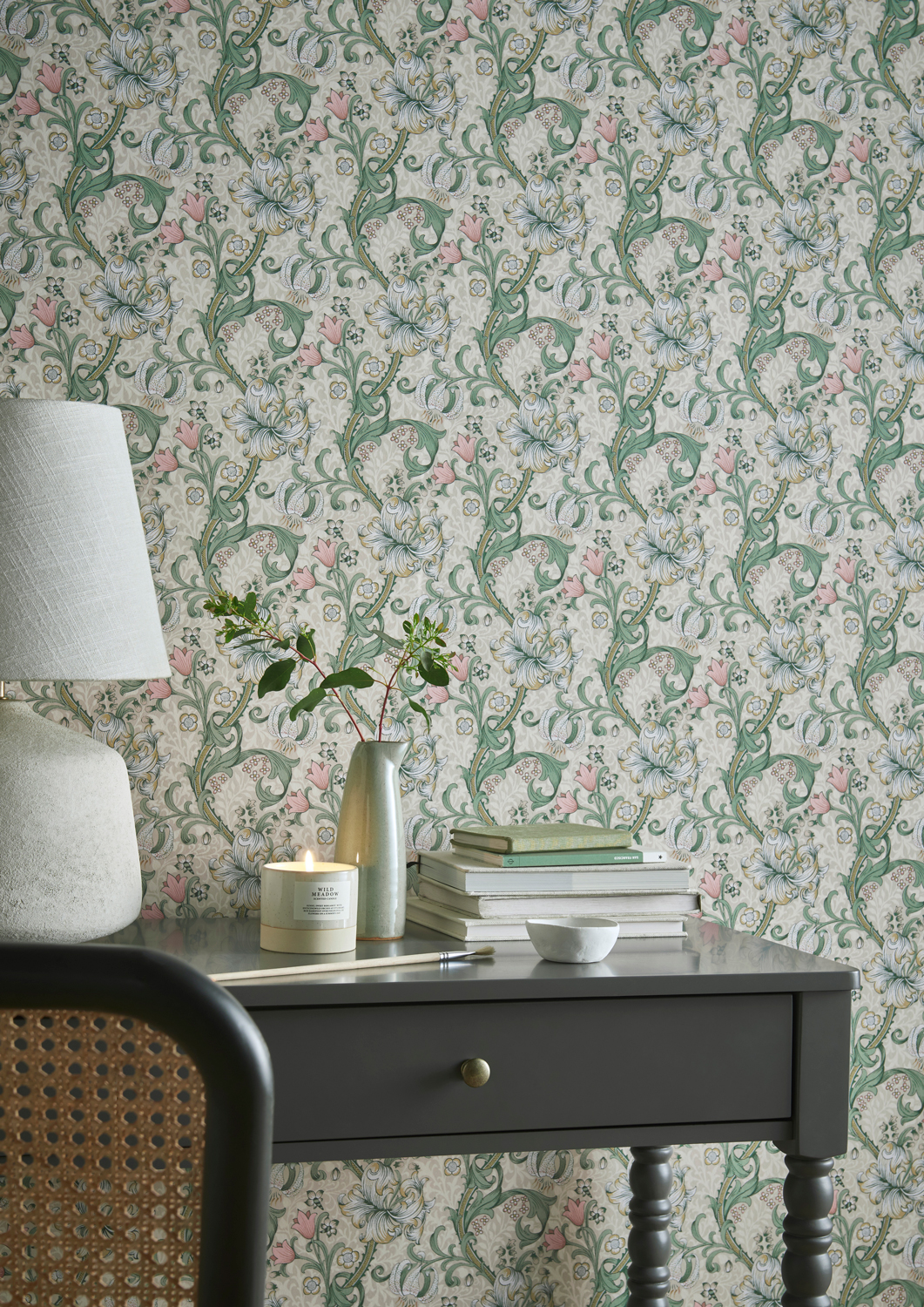 Tapete Golden Lily - Linen/ Blush