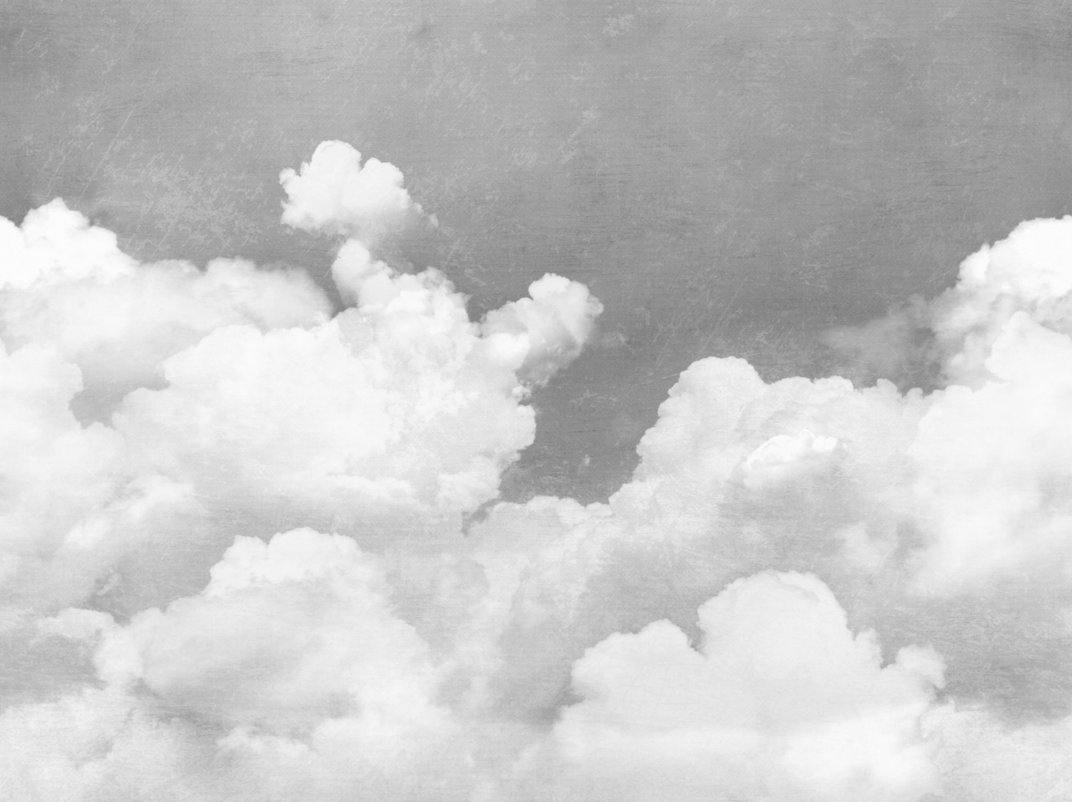 Wandbild Cuddle Clouds - Graphite