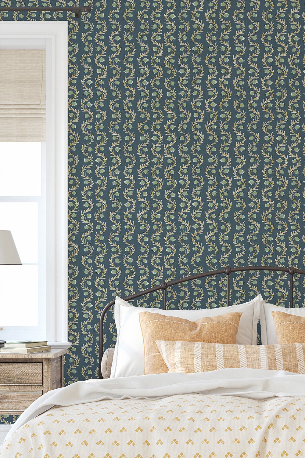 Papier peint Rubia - Navy