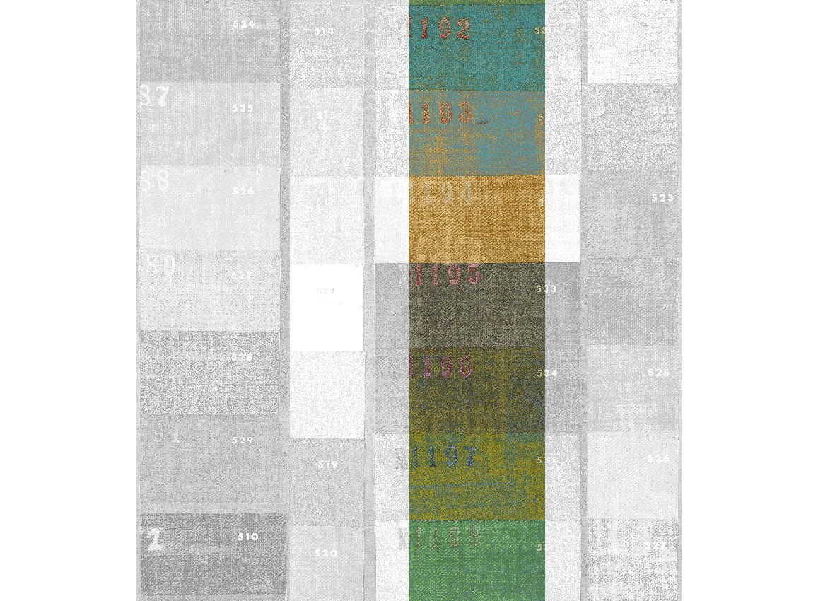 Wandbild Festival - Green Panel 3