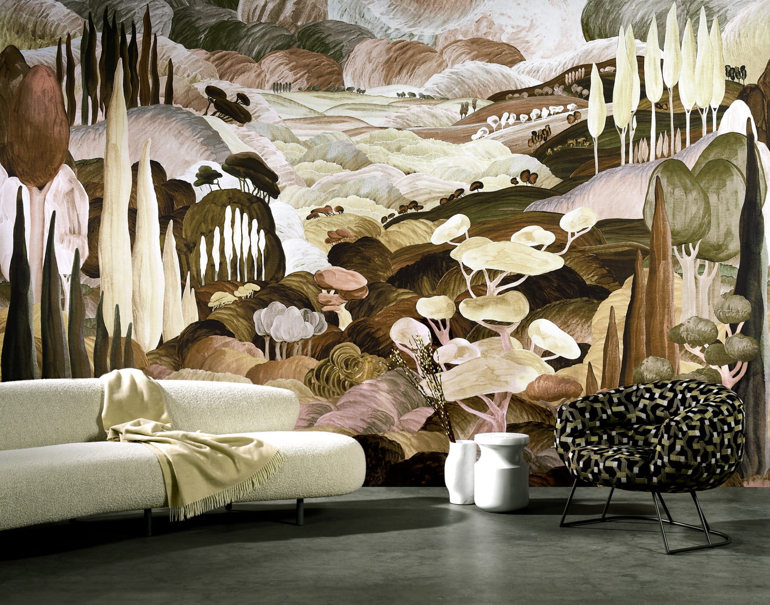 Wandbild Les Songes Toscans - Moorland