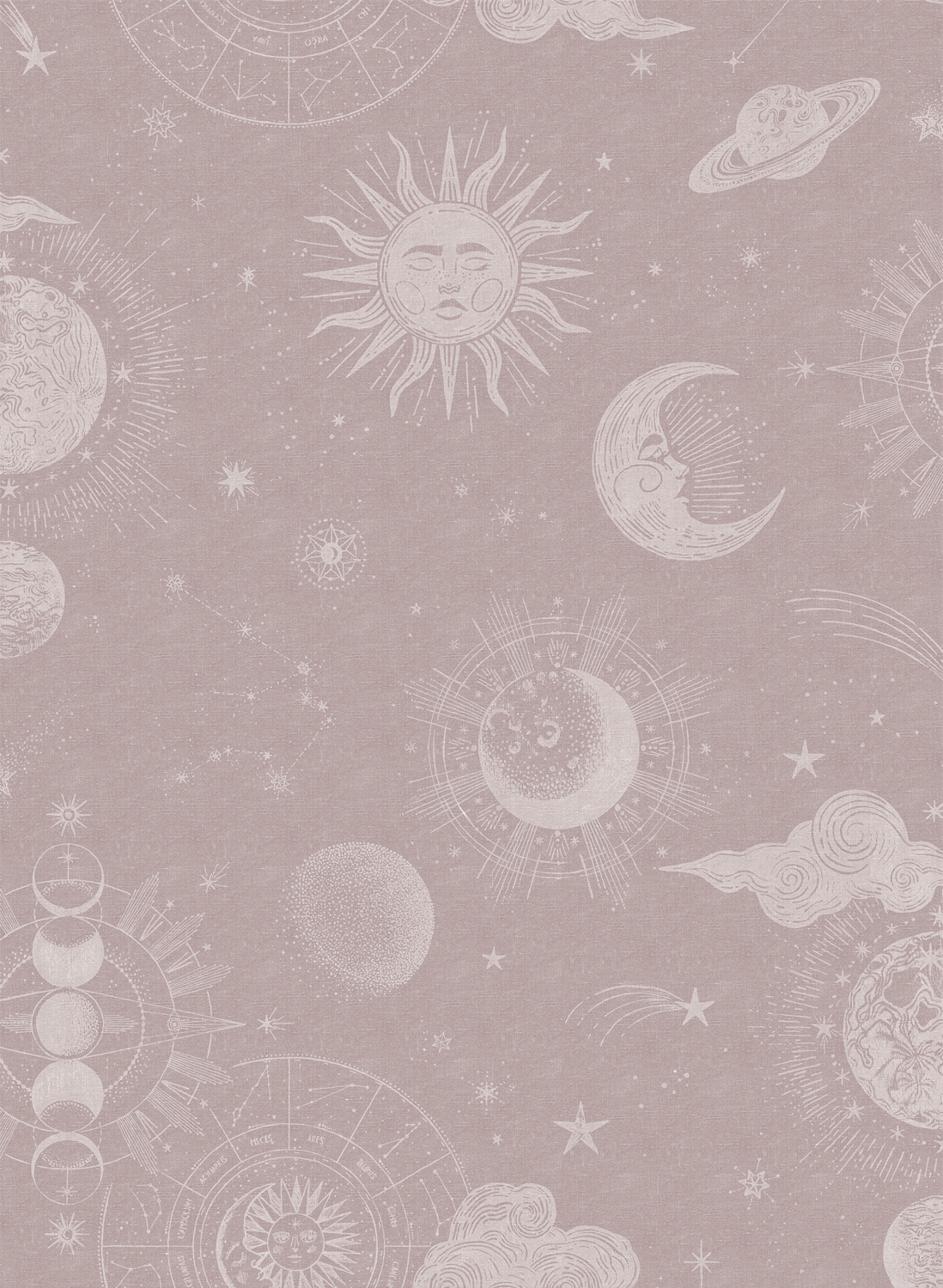 Tapete Planetarium - Pink