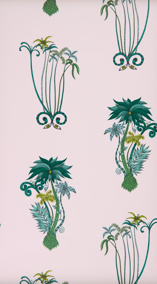 Tapete Jungle Palms - Pink