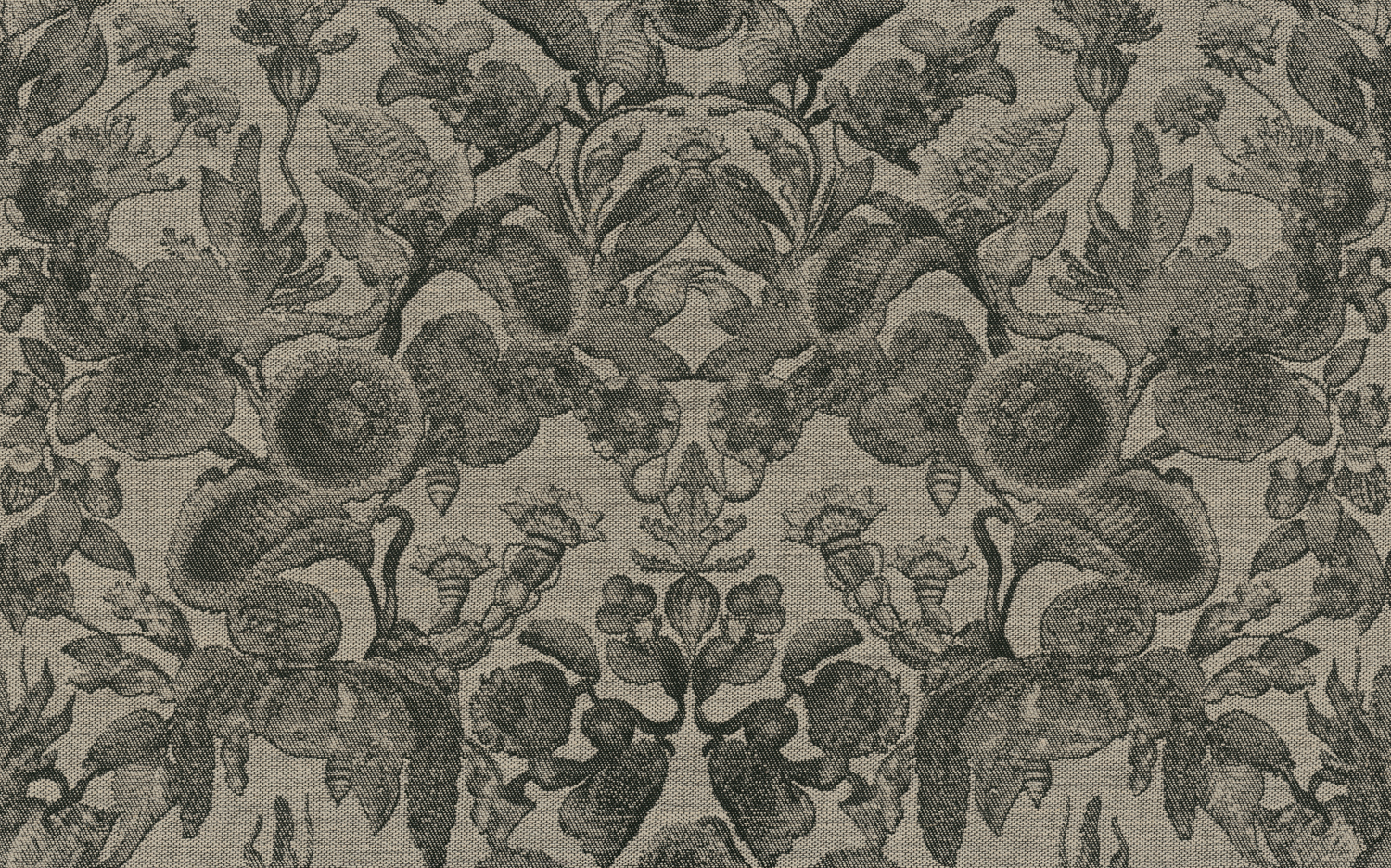 Tapete Coccinella Bella Jacquard - Black/ Ivory