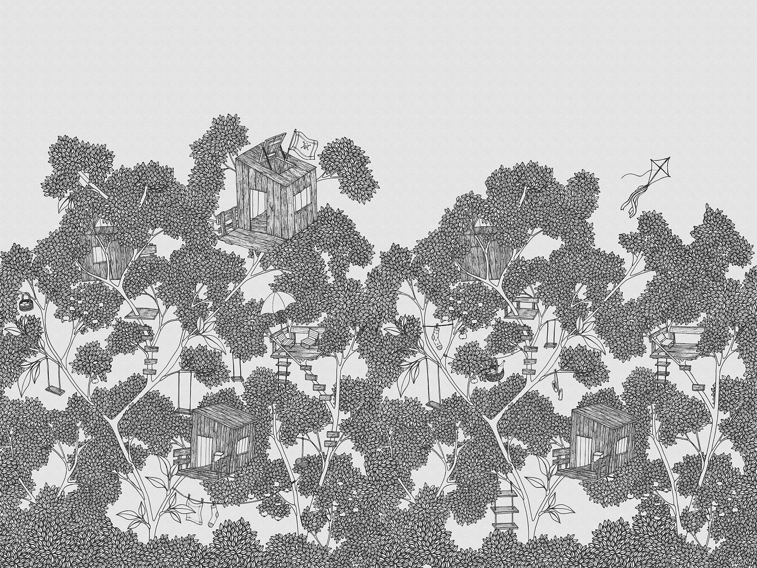 Wandbild Playground - Graphite