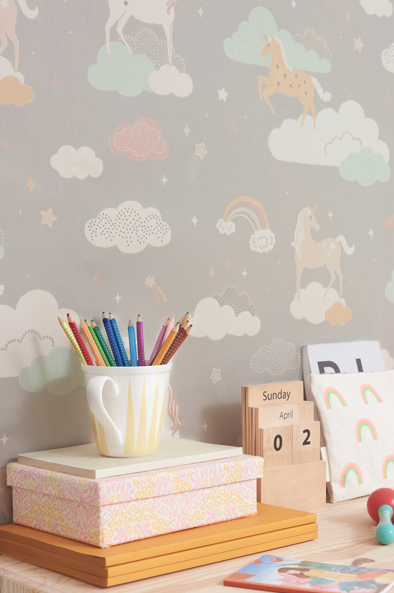 Tapete Rainbow Treasures - Mud Grey