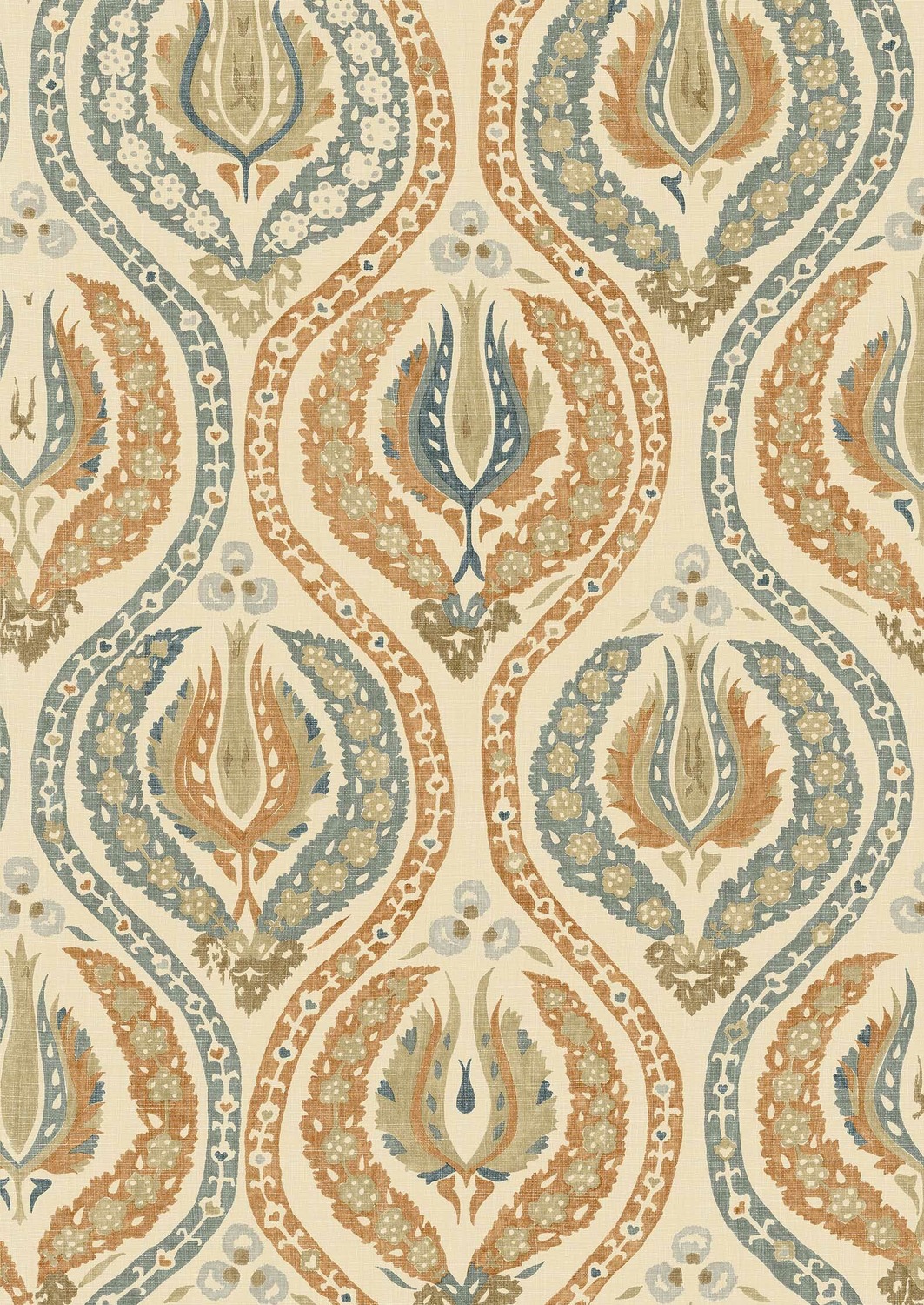 Fabric Benaki - Amber Steel