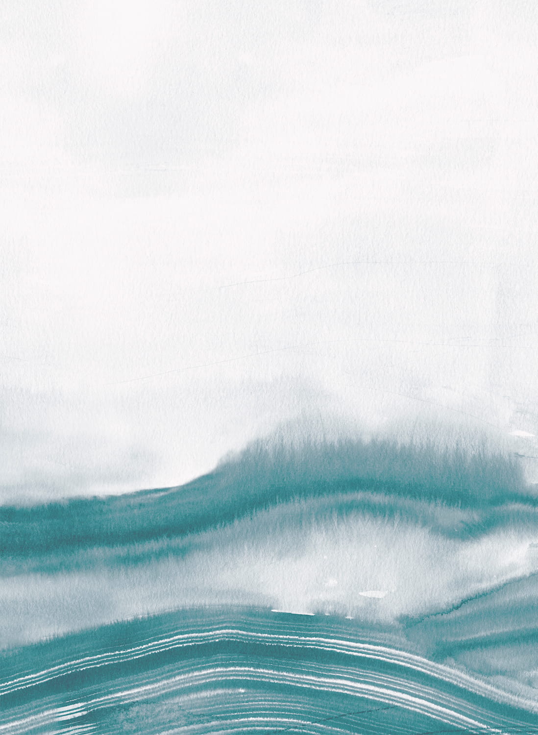 Wandbild Atmospheric Haze - Aqua