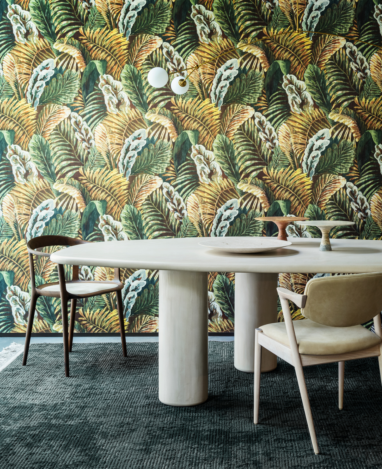 Tapete Verdure - Green/ Gold
