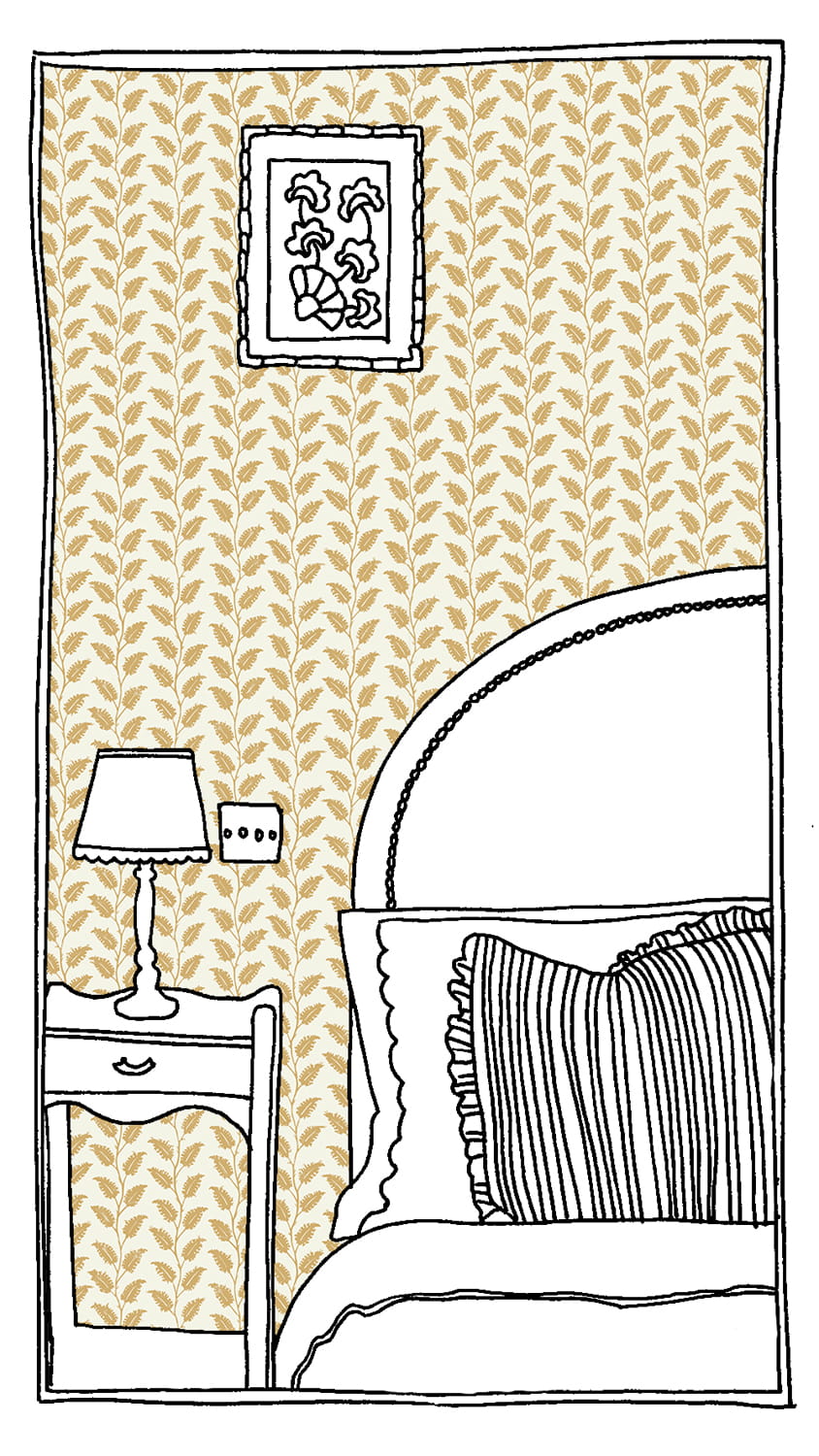 Tapete Leaf Wiggle - Smith Yellow/ Skirting White