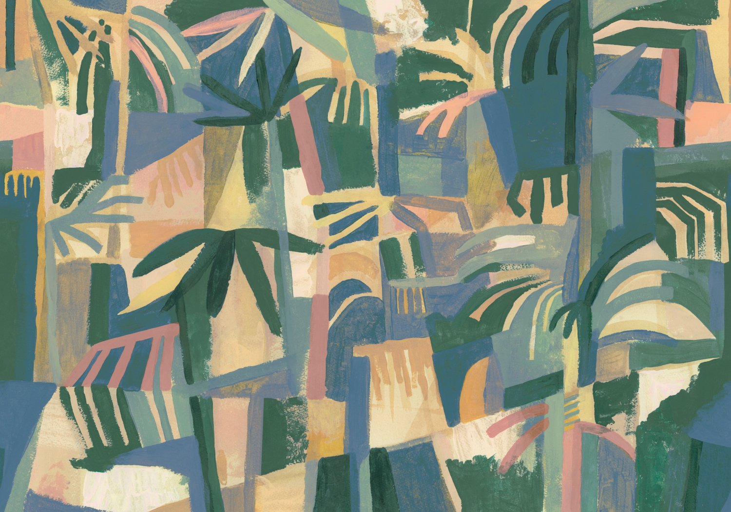 Wandbild Amazonia - Cobalto