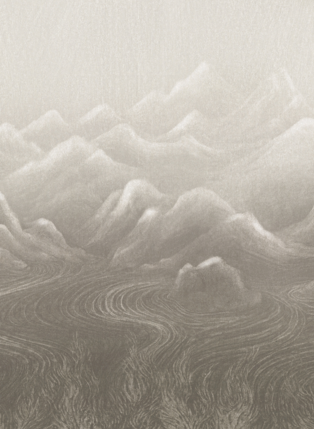 Wandbild Orvyn - Grey