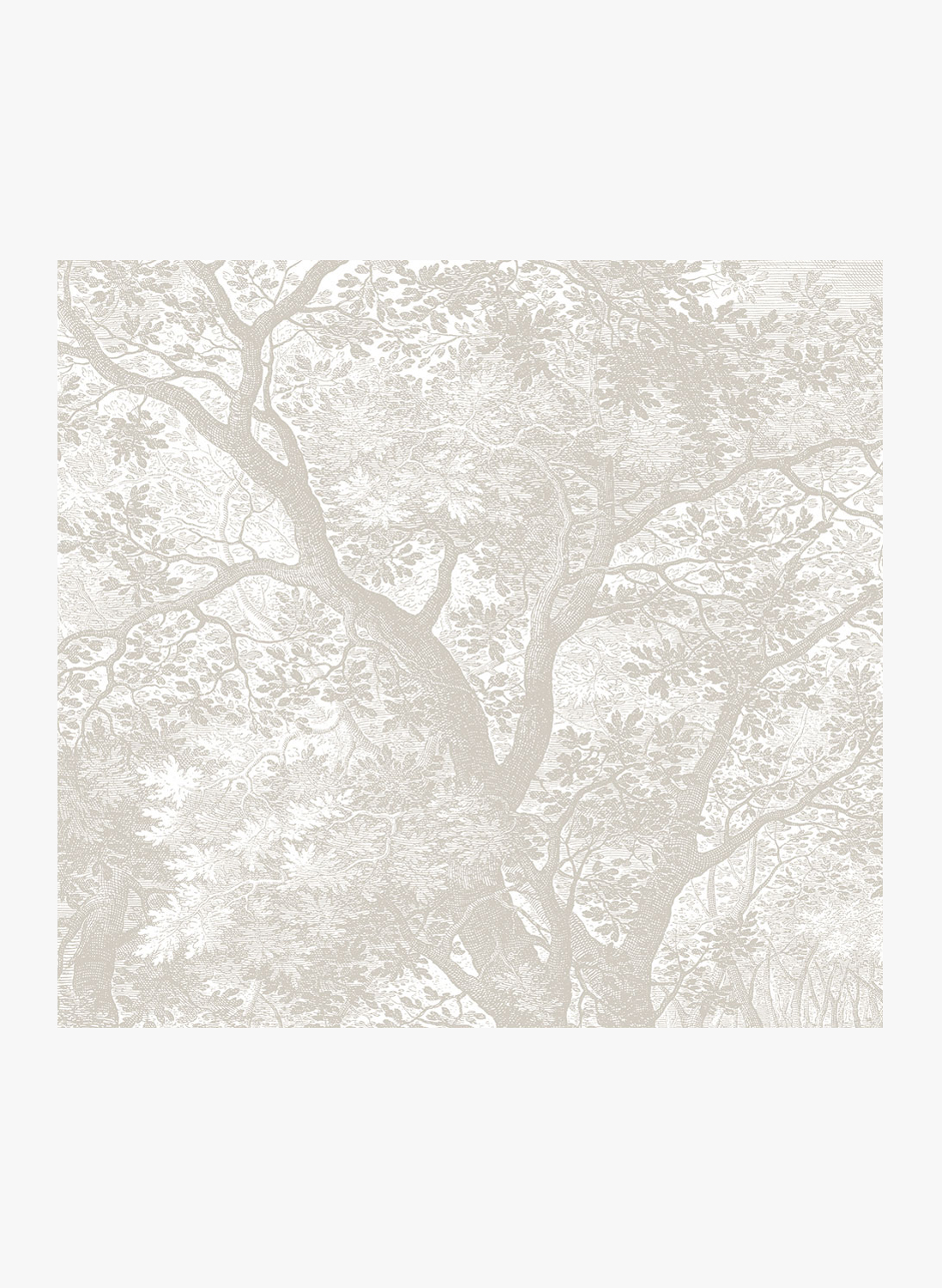 Wandbild Engraved Landscapes Grey 1 - L - 3m