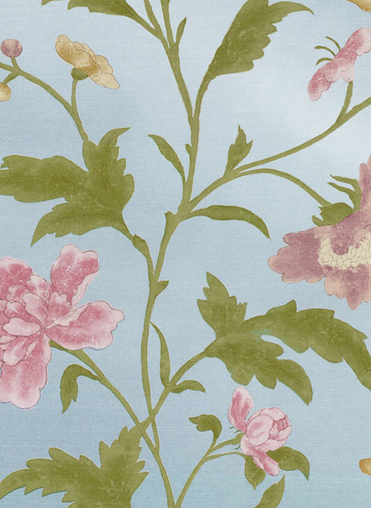 Tapete China Rose - Blue Lustre