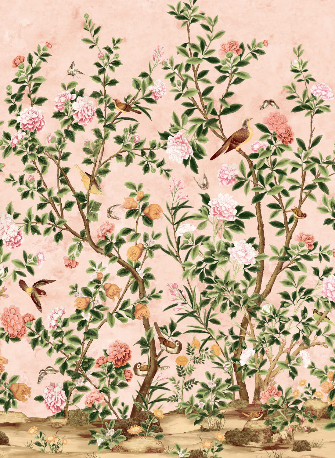 Wandbild Jardin Bloom - Pink