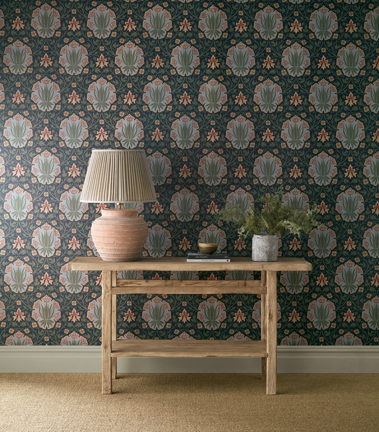Tapete Iris & Rose - Indigo/ Thyme