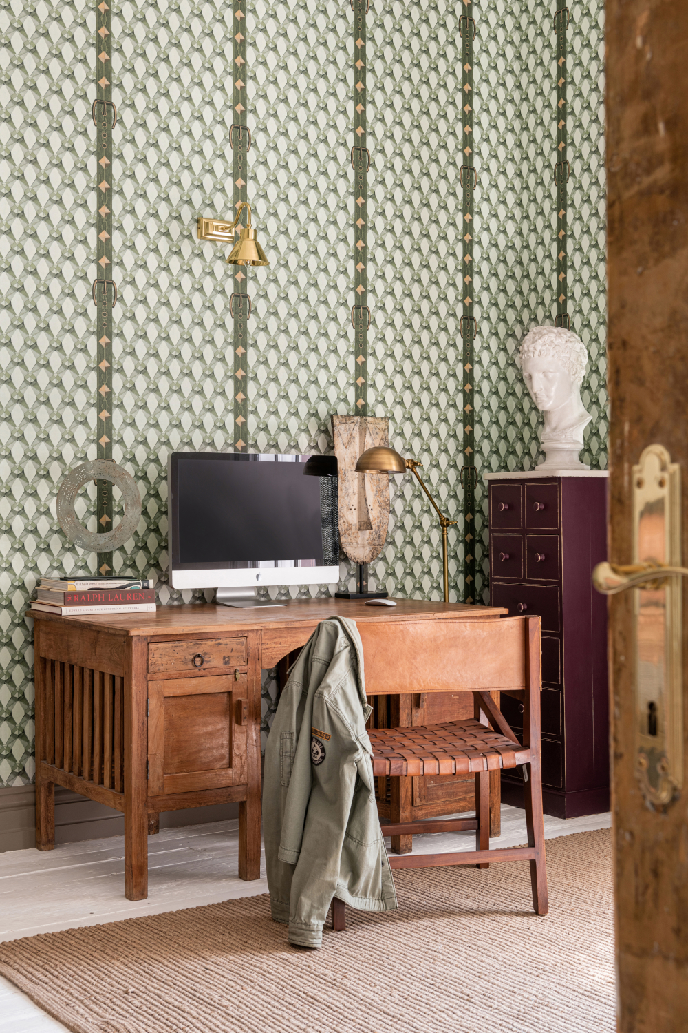 Tapete Luxury Detail - Light Green/ Taupe