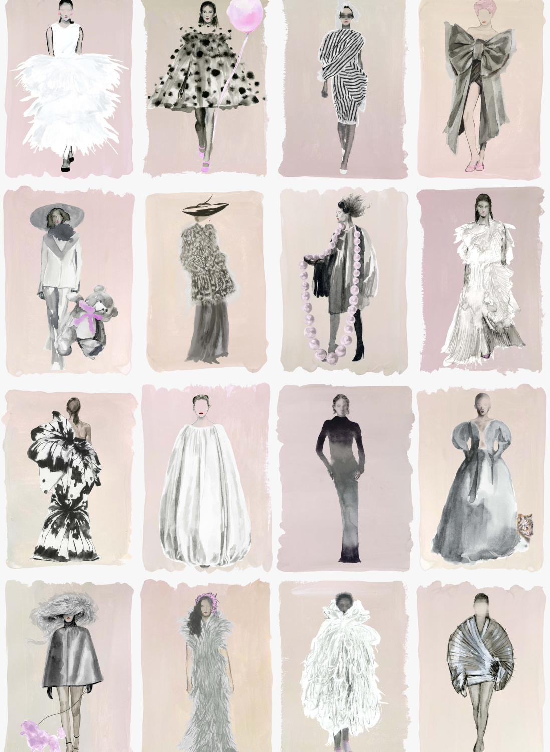 Tapete Couture Carousel - Blush Pearl