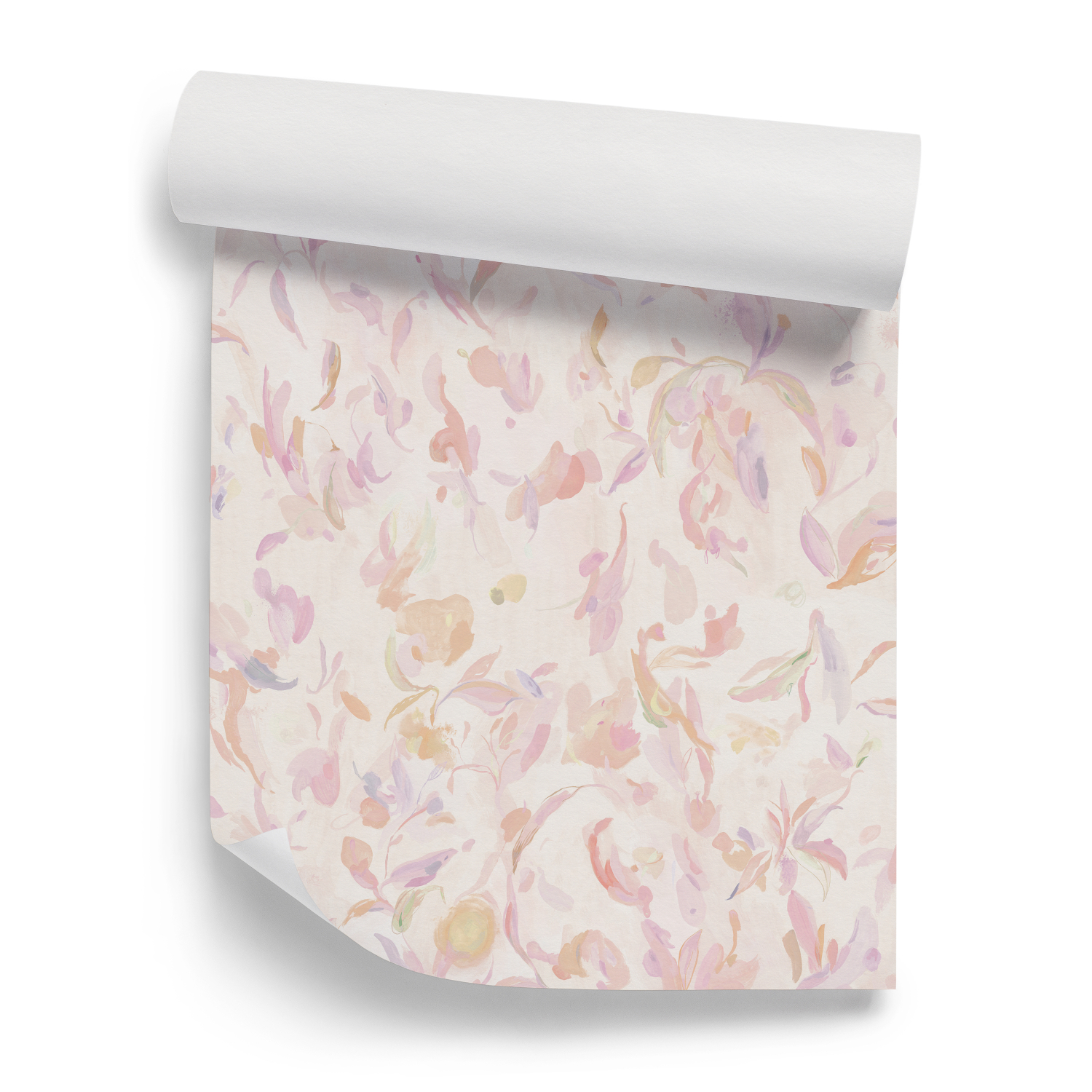 Tapete Abstract Blooms - Pink