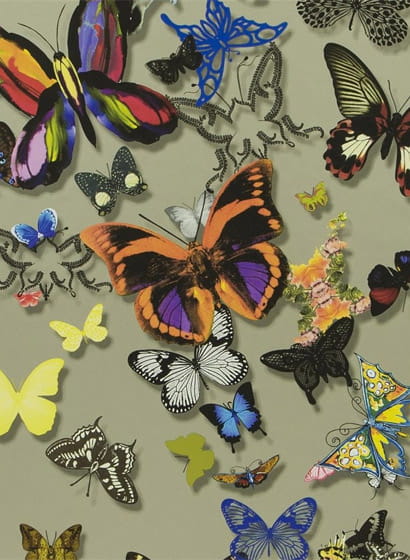 Tapete Butterfly Parade - Platine