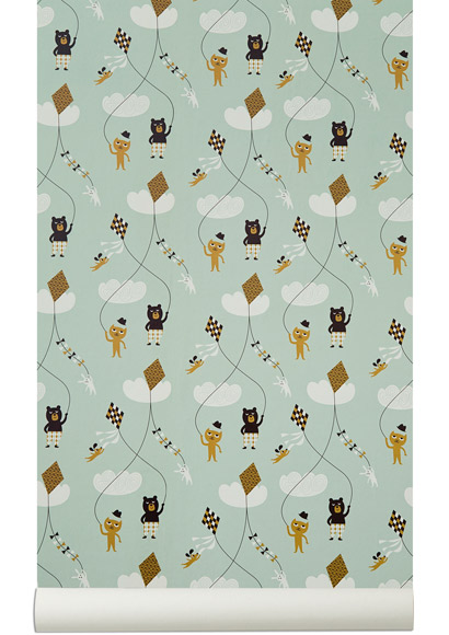 Tapete Kite - Mint/ Bunt