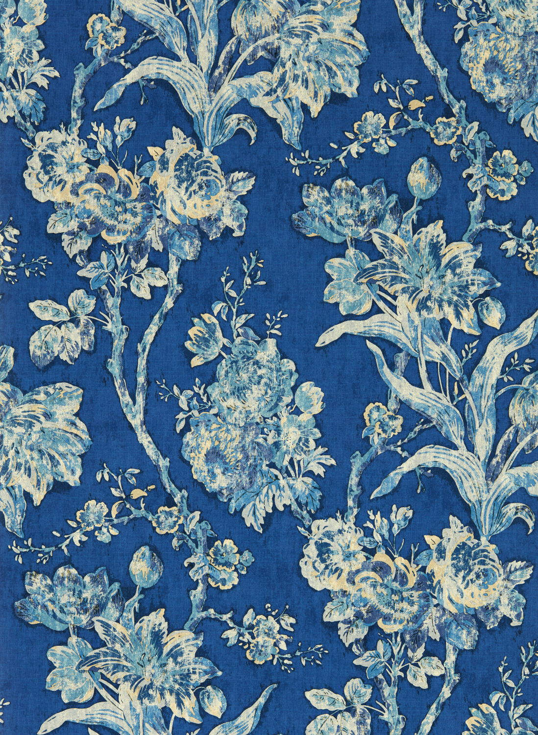 Tapete Fringed Tulip Toile - Smalt
