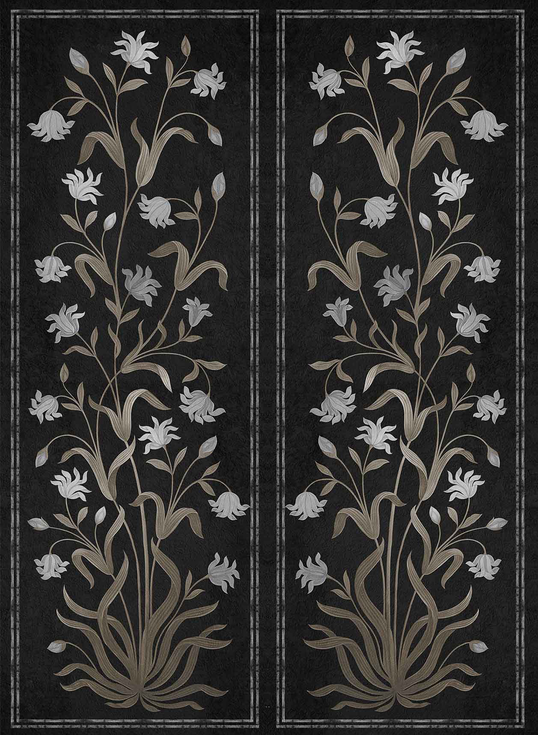 Wandbild Daffodil - Black