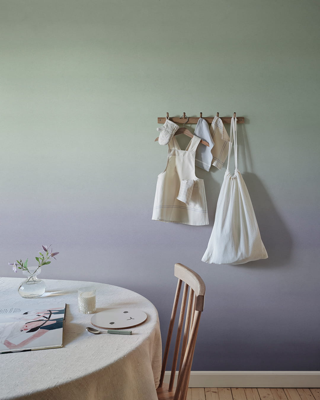 Wandbild Skymning - Purple