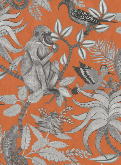Tapete Savuti - Orange/ Charcoal