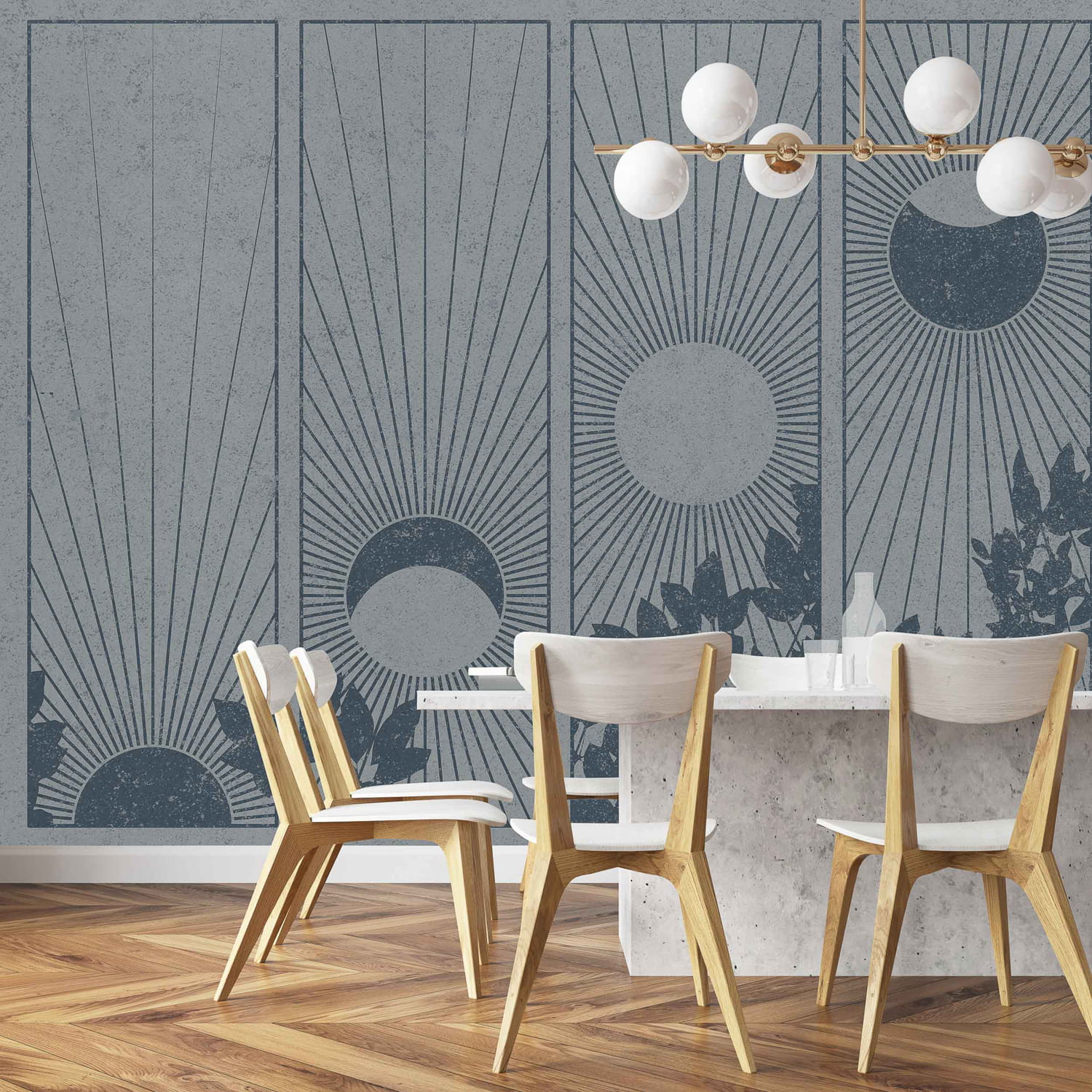 Wandbild Da Lat - Blue