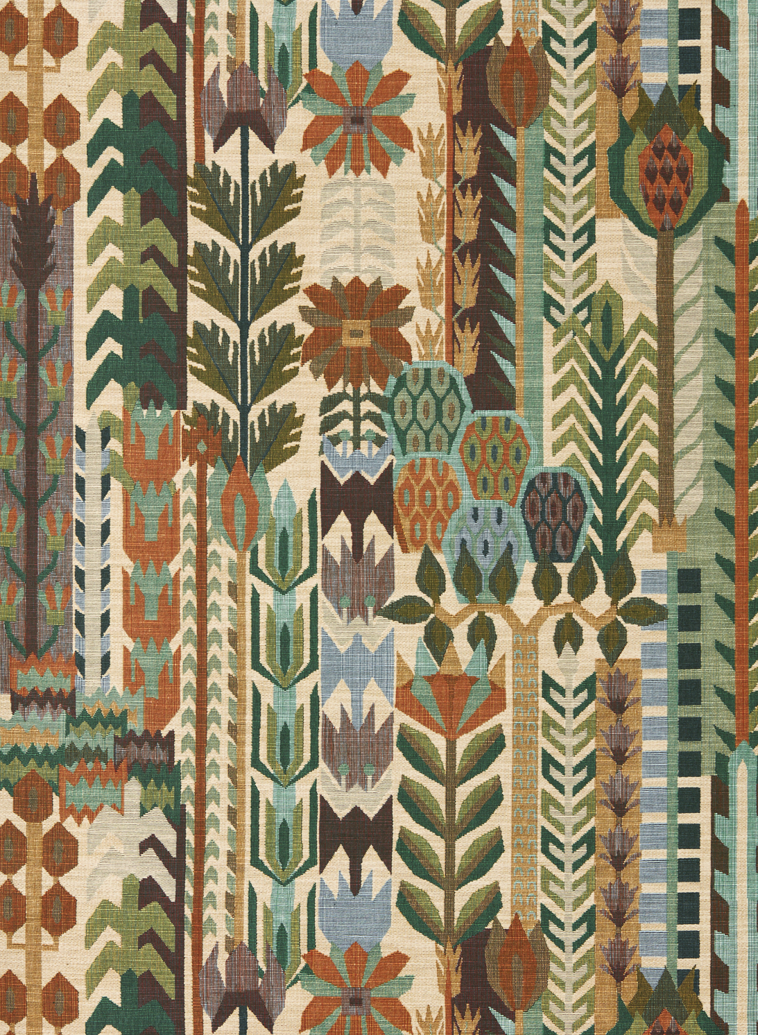 Tapete Kuparr - Evergreen/ Terracotta