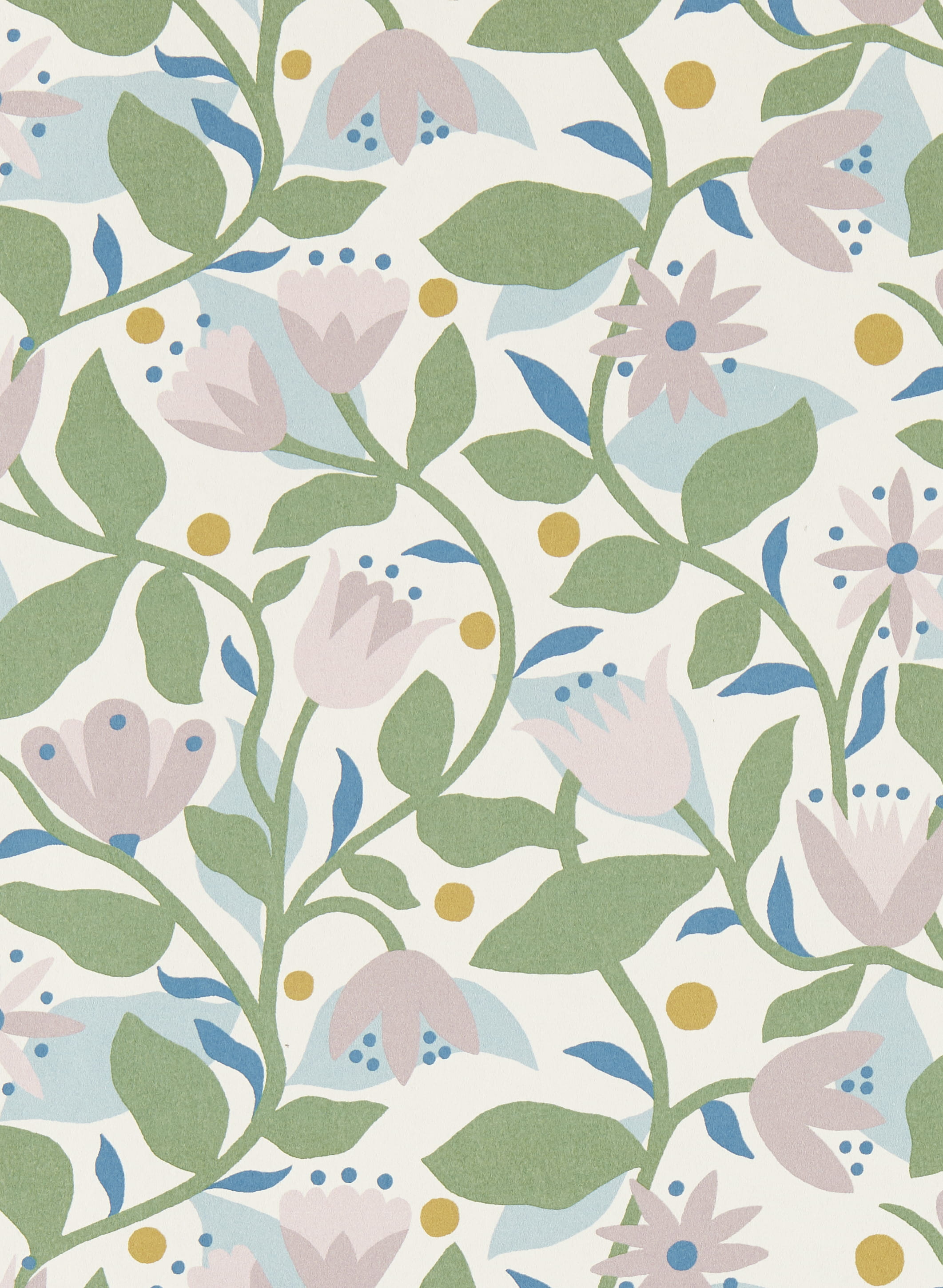 Tapete Dancing Daisies - Lilac