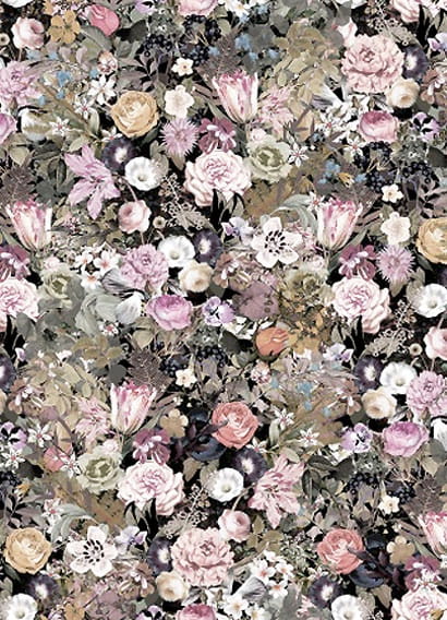 Wandbild Meadow - Pink