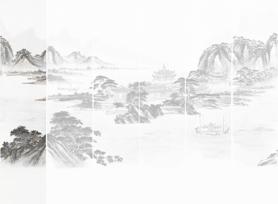 Wandbild Kaisui - Grafic Panel 1