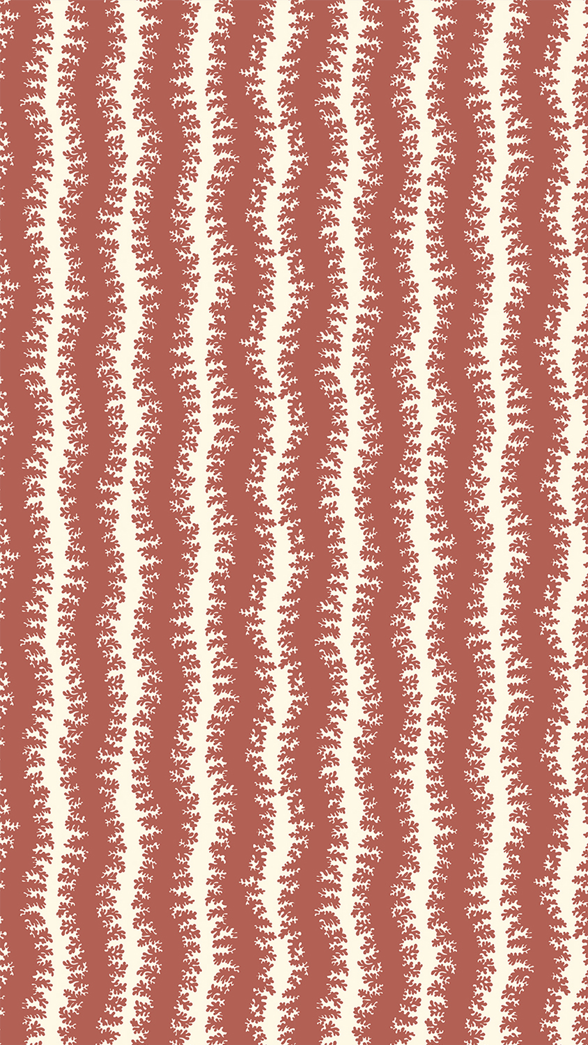 Tapete Elkhorn Stripe - Red Toppings/ Clarke White