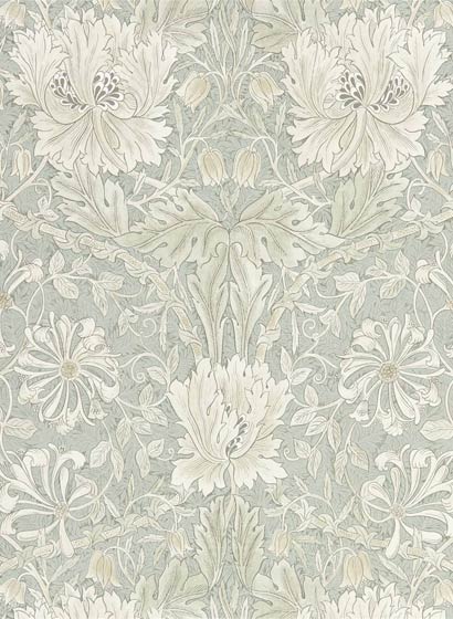 Tapete Pure Honeysuckle & Tulip - Grey/ Blue