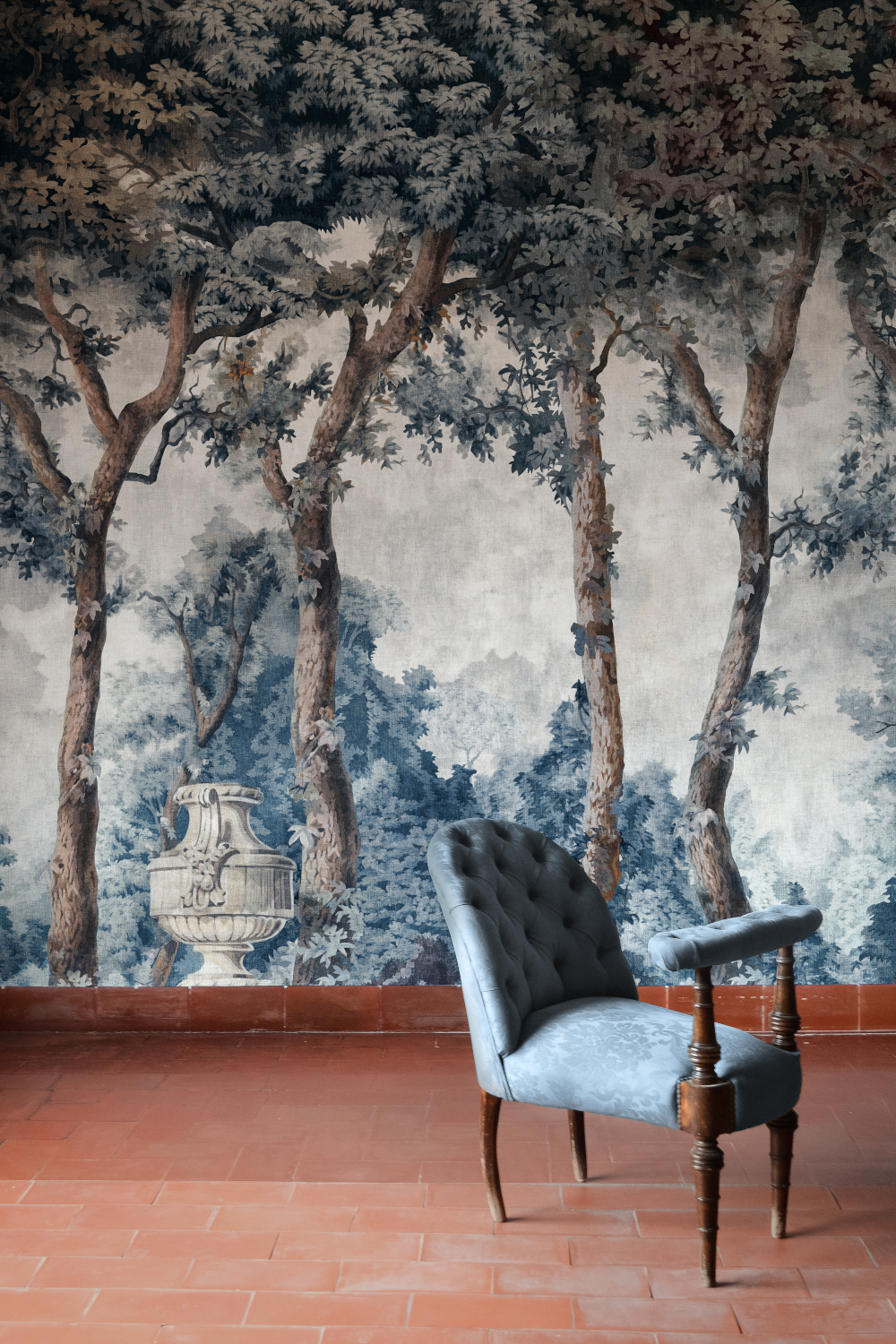 Wandbild Byron Poem - Blue